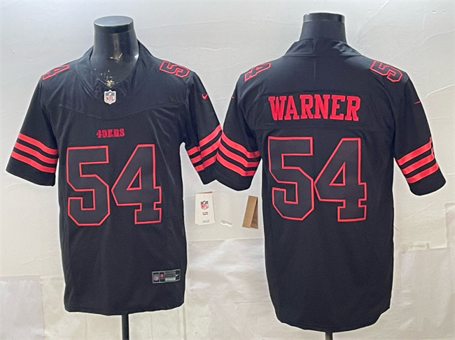 Men's San Francisco 49ers #54 Fred Warner Red Gold 2025 F.U.S.E. “Rivalries” Vapor Limited Stitched Football Jersey